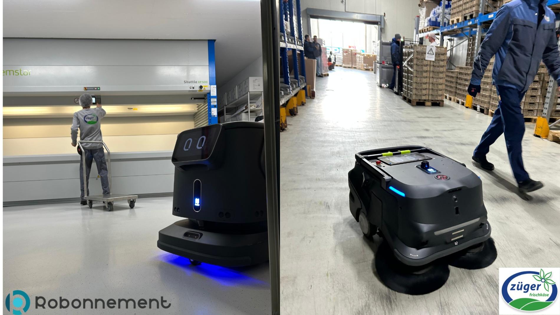 Wie Züger Frischkäse die Werks-Hygiene mit Robotertechnik automatisierte